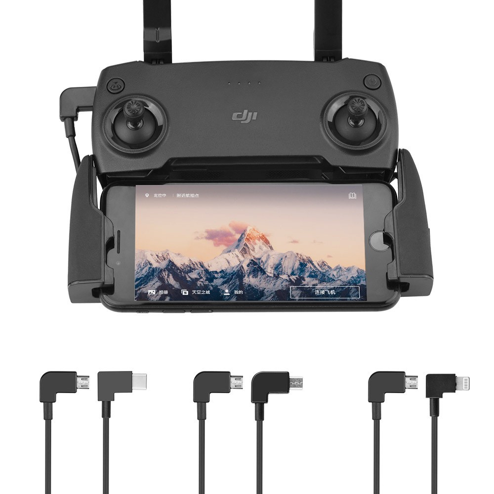 For DJI Mavic 2/MINI/PRO Remote Control Data Adapter Cable Phone Connection Line