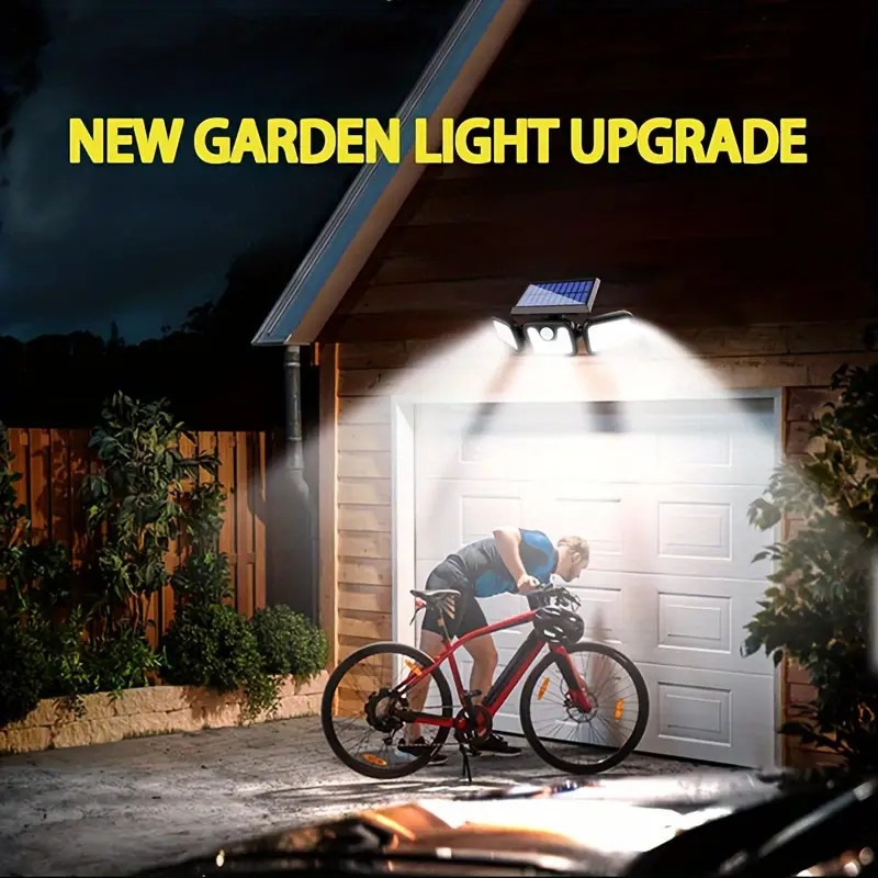 2 Pack LED Motion Sensor Solar Lights ,Outdoor IP65 Waterproof Security Lamp
