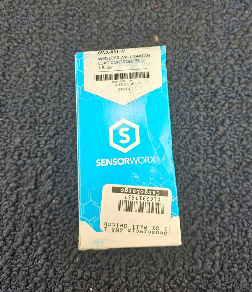 SENSORWORX SWX-851-IV: Wireless Ivory Wall Switch 1 Button Light Controller
