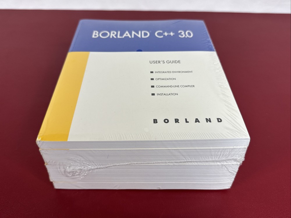 NEW lot 4 Borland C++ 3.0 User's Guides Programmer’s Library Reference Utilities