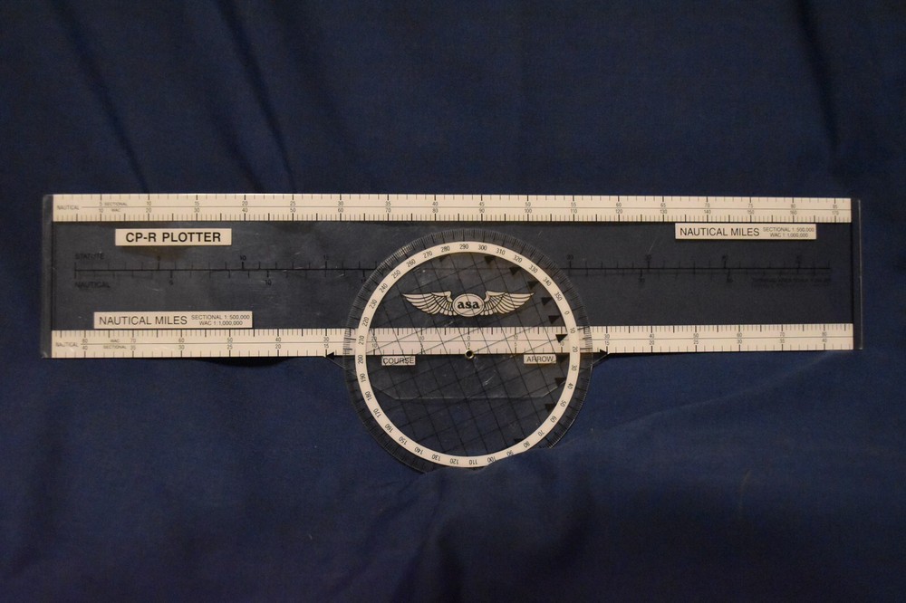 ASA Publications CP-R Rotatable Navigation Plotter Clear Plastic