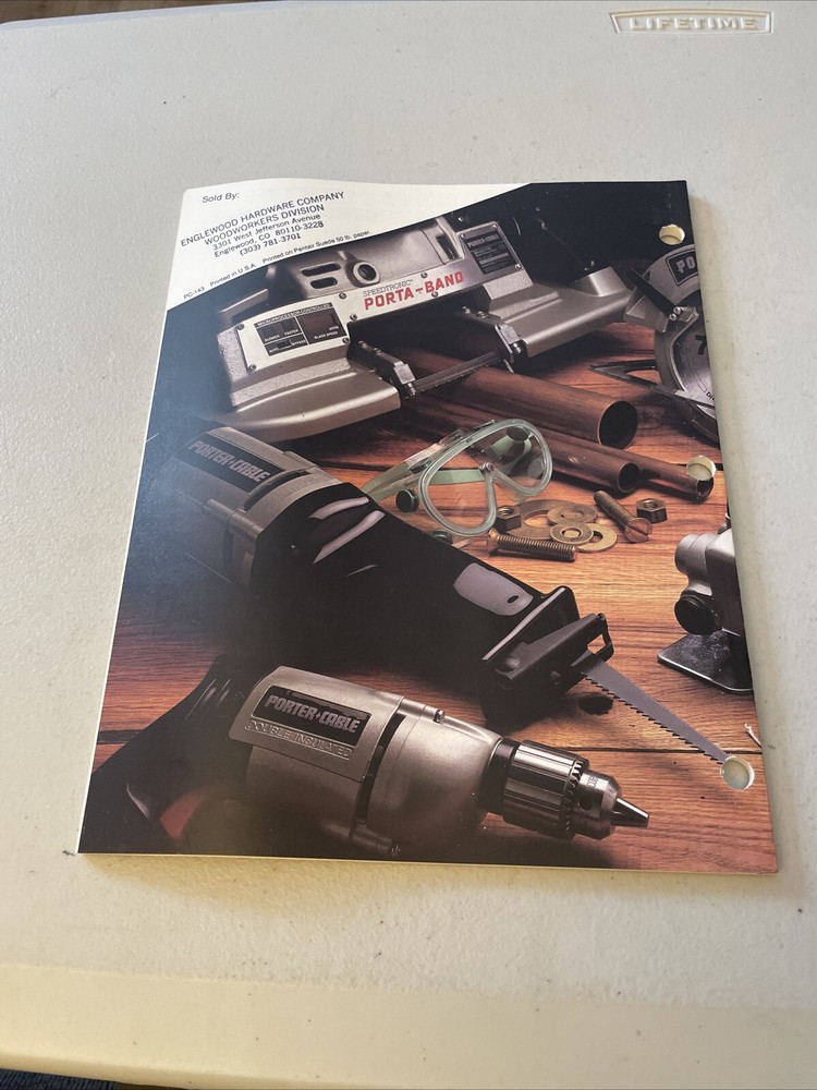 1 Porter Cable Professional Power Tools Catalog PC-143 FROM 1985
