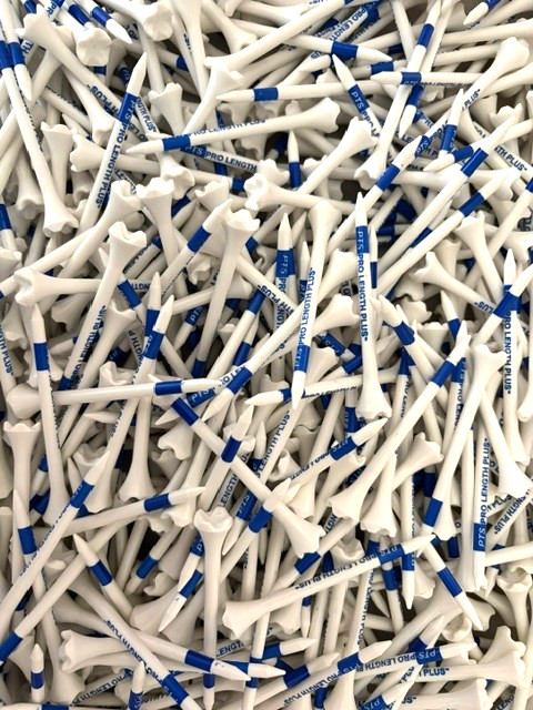 NEW Authentic 3 1/4" 3.25 Pride PTS Evolution Golf Tees Blue White