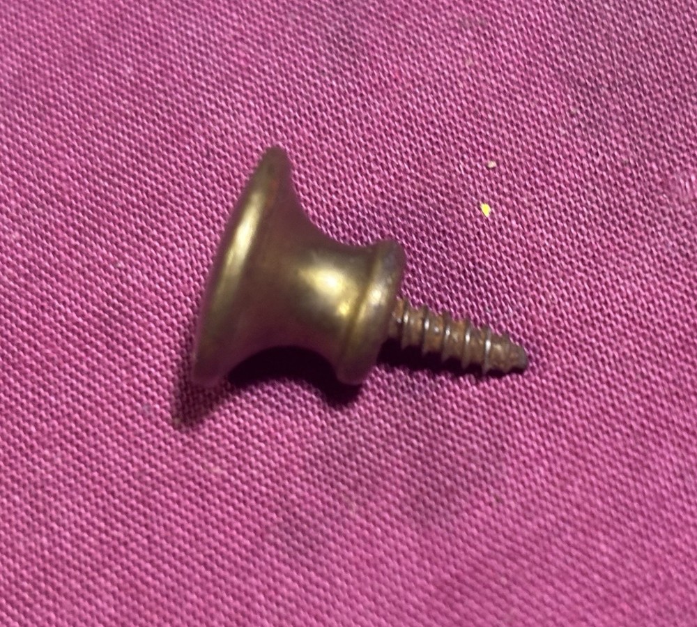 Tiny - Dime Size - Cubby Drawer Pull Knob - For Secretary & Desk Interior Drawer