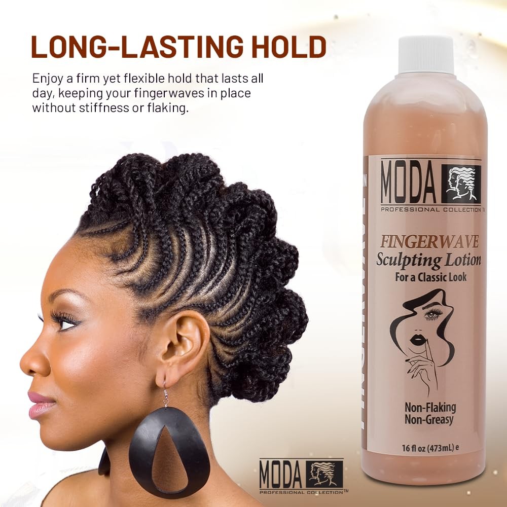MODA FINGERWAVE SCULPTING LOTION 16OZ