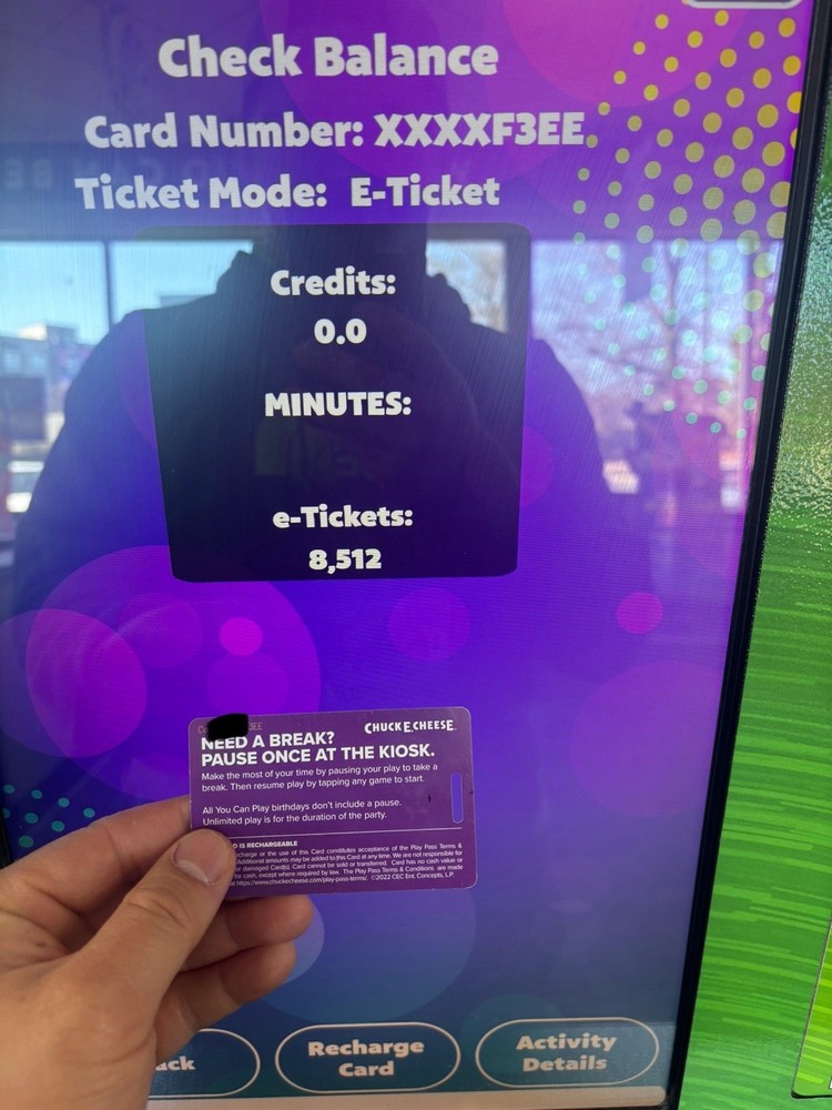 Chuck E Cheese Tickets - 8,500!