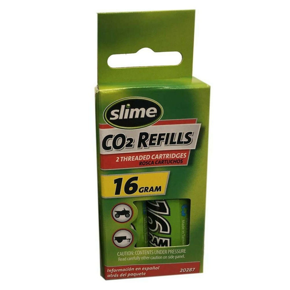 Slime 16 CO2 Threaded Cartridge (2 Pack)