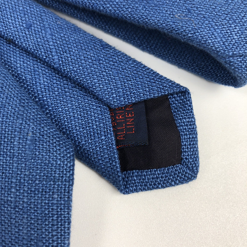 Rooster Tie 56" 3" Solid Blue Linen