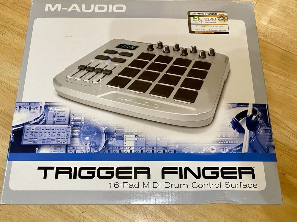 M-Audio Trigger Finger 16-Pad USB MIDI Drum Pad Controller w/ Original Box