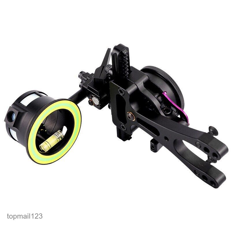 Mechanical Single Needle Aiming 4 Direction Adjustment Aluminium Alloy Bow Sight