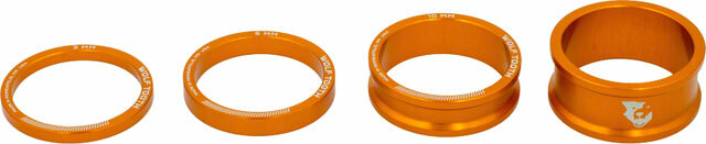 Wolf Tooth Components Headset Spacer Kit 3 5 10 15mm Orange