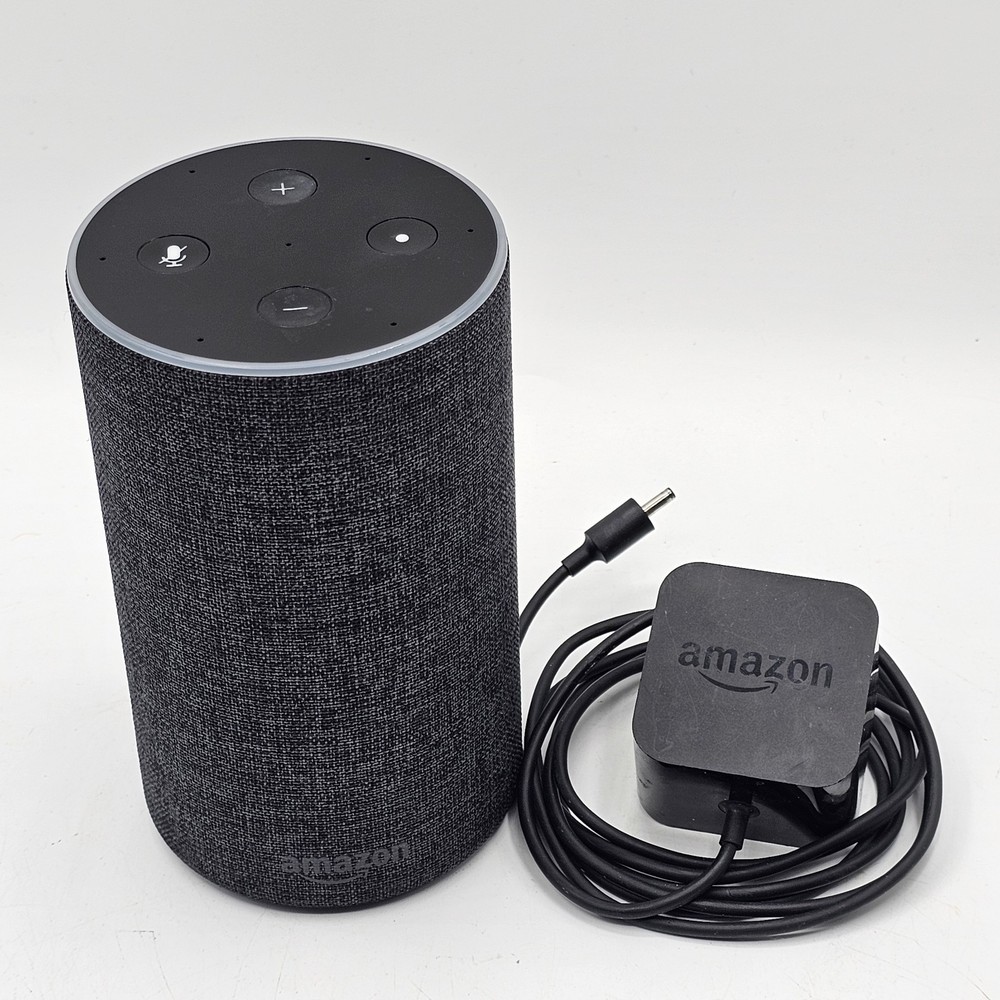 Amazon Echo (2nd Generation) Smart Assistant Speaker - Charcoal Fabric