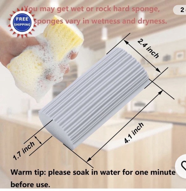 Dusting Sponge 12Pack for Cleaning Blinds Fans Mirrors Windows Damp Duster 2