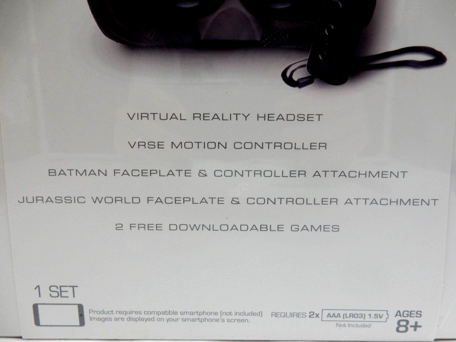 VRSE VR ENTERTAINMENT SYSTEM VIRTUAL REALITY GAME PACK - BATMAN & JURASSIC WORLD