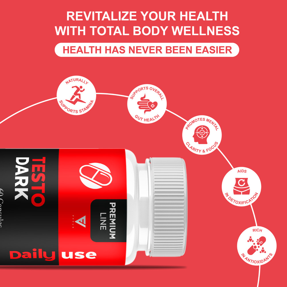 Testo Dark Capsules, Testo Dark Maximum Performance (60 Capsules)