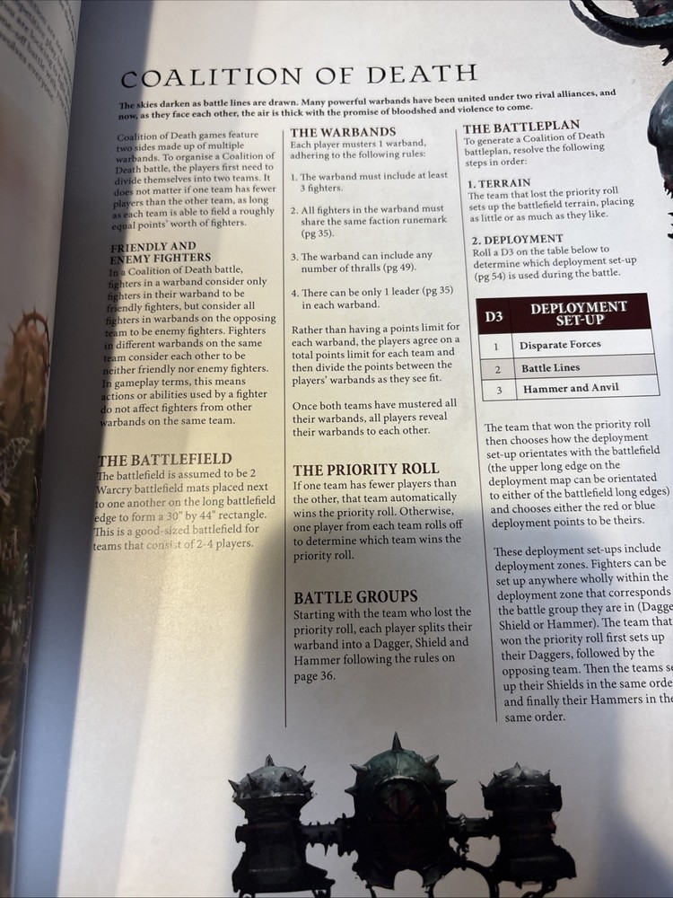 Warhammer AOS Warcry Core Book with Rules Summary Sheet Paperback