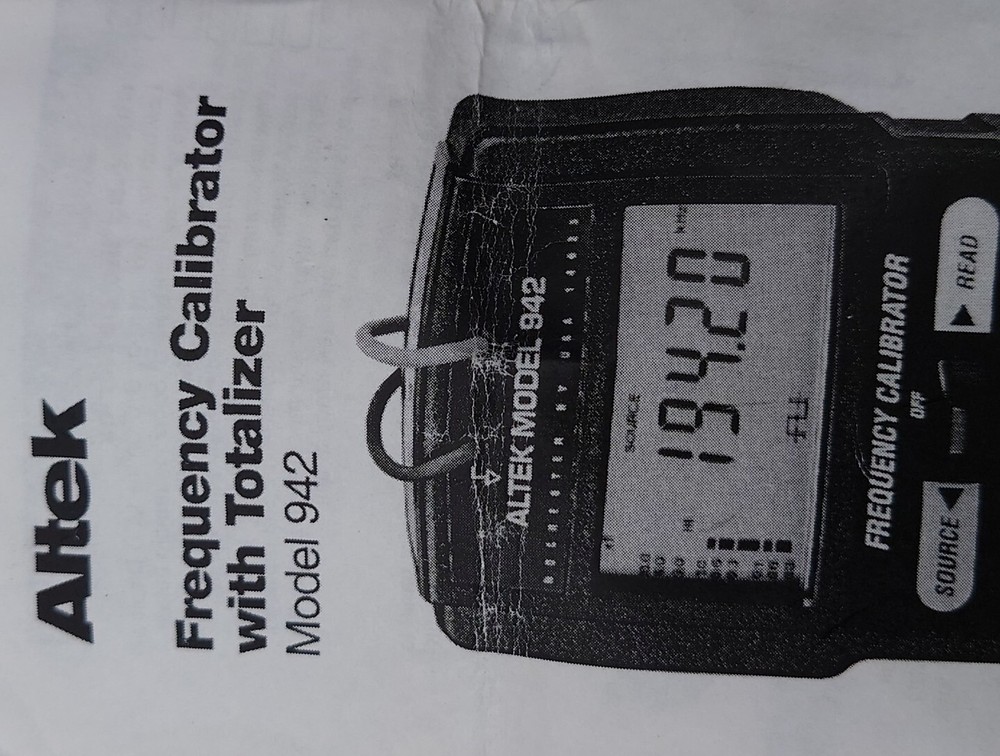 ALTEK 942 FREQUENCY CALIBRATOR