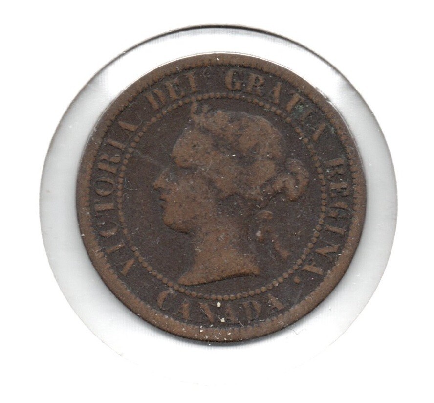 CANADA - 1 Cent (1876) KM #7, Bronze Coin
