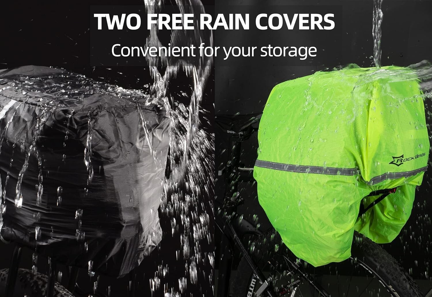 ROCKBROS Bike Trunk Bag 13L-25L Bike Rear Rack Bag Luggage Carrier Bag