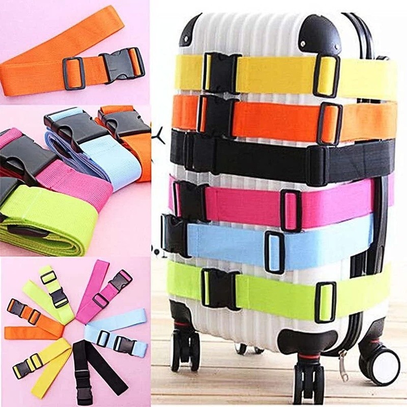 Adjustable Luggage Strap Travel Belt Quick Release Durable Suitcase Identifier