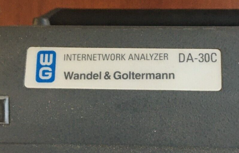 Wandel & Goltermann Internetwork Analyzer DA-30C Working