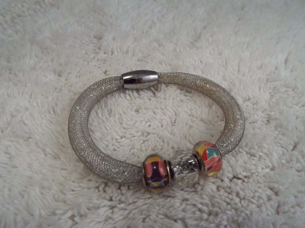Bead Filled Mesh Bracelet (B42)