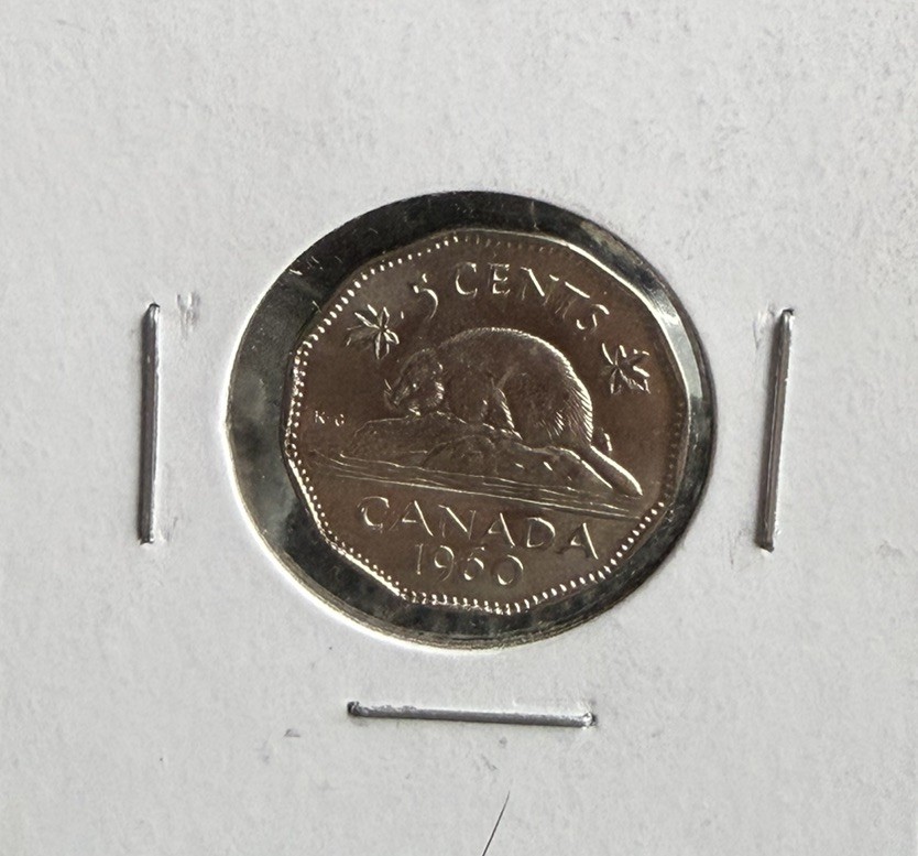 1 Uncirculated 1960 5 CENT CANADA COIN