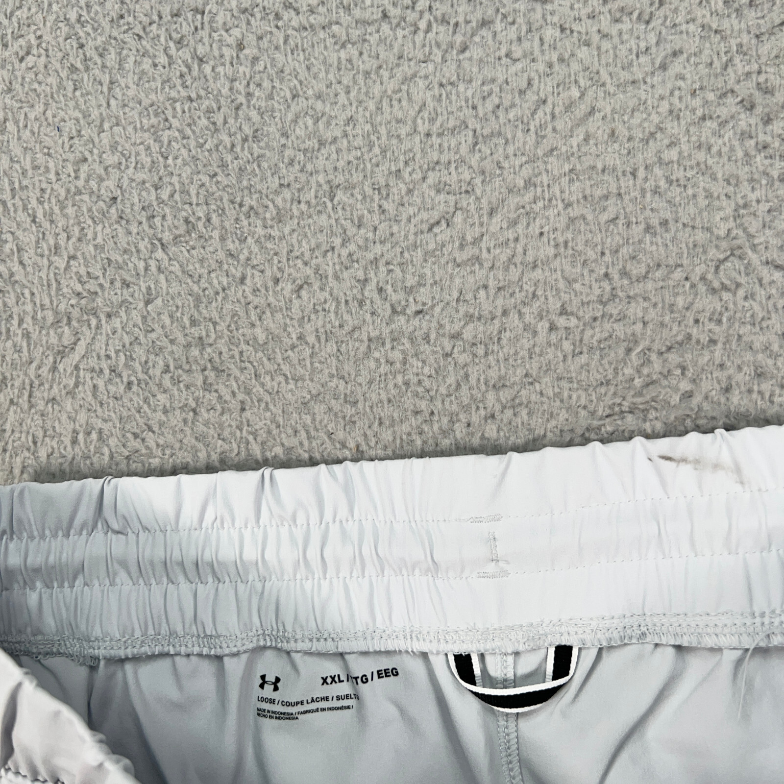 Under Armour Pants Womens 2XL XXL Gray Squad 3.0 Warmup Drawstrings FLAW READ