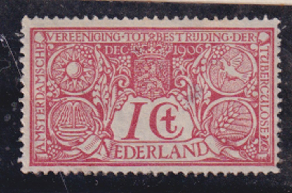 (netherlands)1906 Sc 5c MNH,tiny thinness    v1024