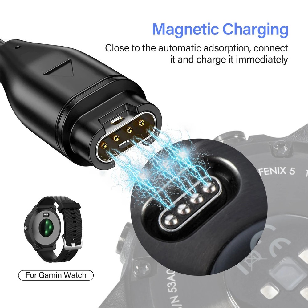 For Garmin Instinct Charger Replacement Charging Cable Cord USB