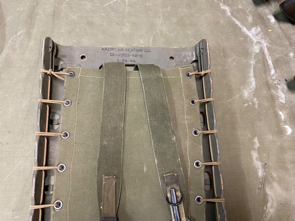 ORIGINAL WWII US ARMY M1944 EQUIPMENT AMMO CARRY PACK BOARD BACKPACK-DATED 1944