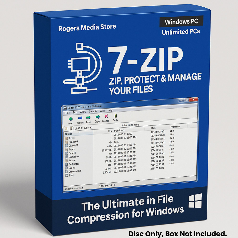 7-Zip 2024 - Ultimate Compression & Encryption - File Archiver Zip Unzip On CD