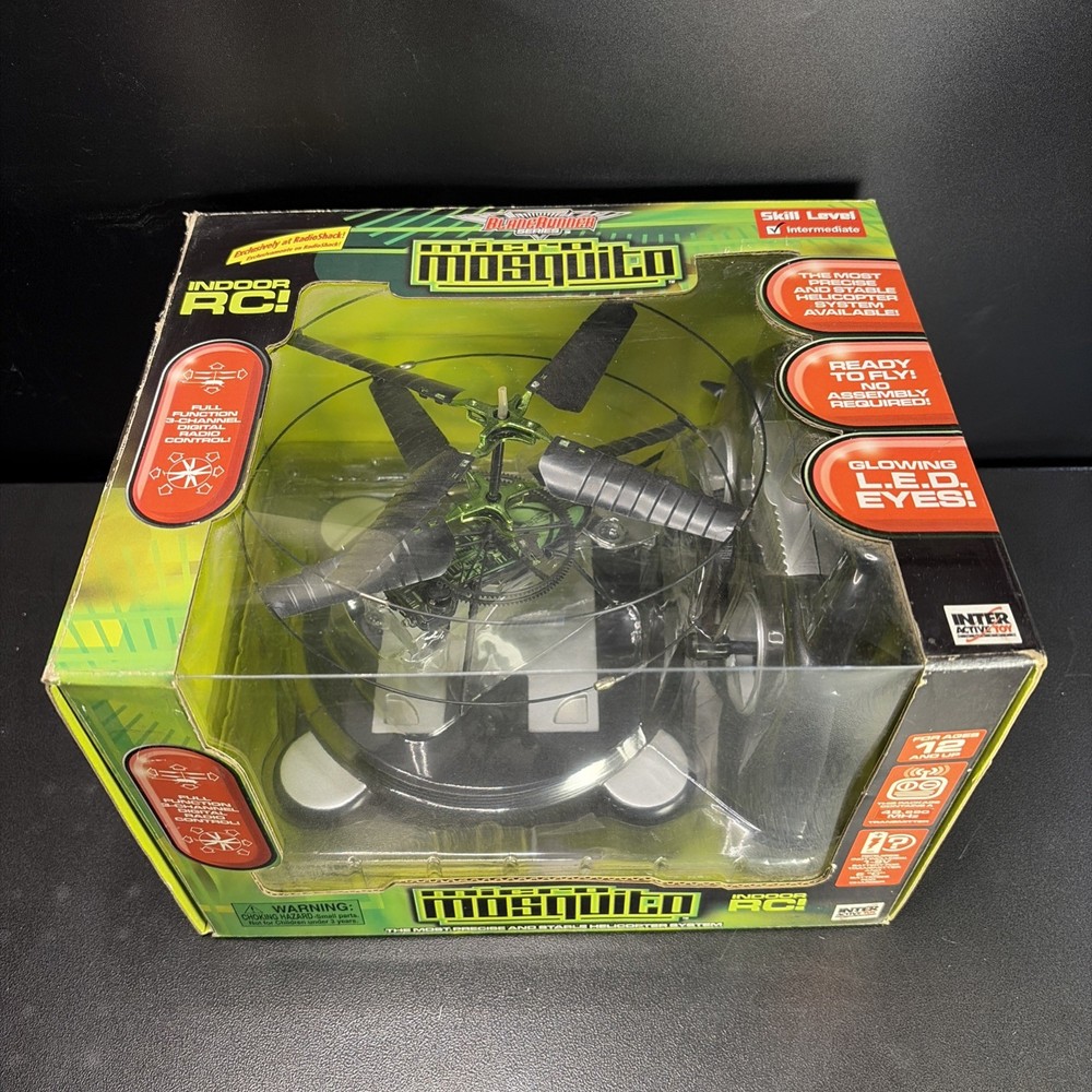 RadioShack Micro Mosquito Remote Control Model Helicopter Blade Runner