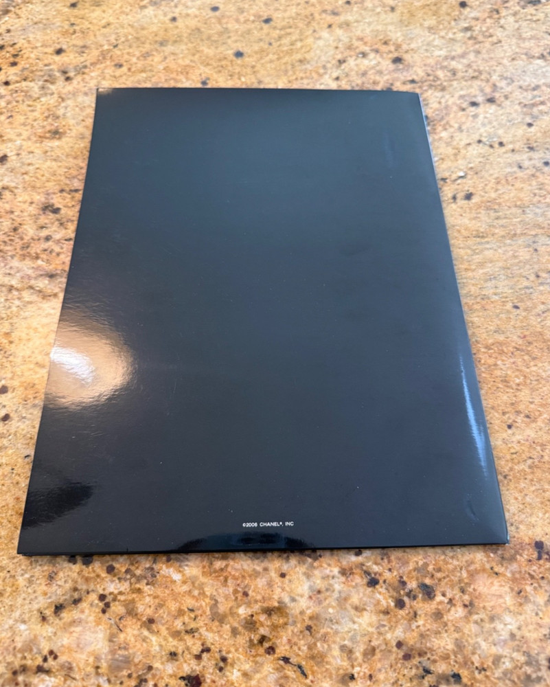 CHANEL Authentic Black Logo Folder