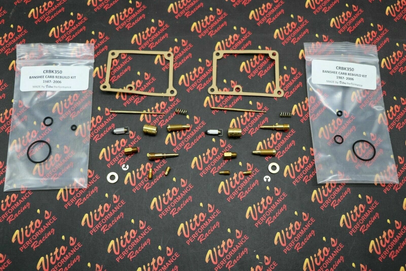 2 x Yamaha Banshee Carburetor Rebuild kit Carb YFZ350 1987-2006 - jets needle