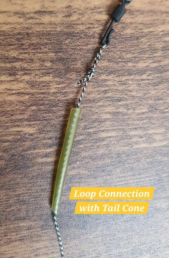 5 or 10 Slip 'D' Carp Rigs Presented on Rig Board Braid Coated Multiple Options!