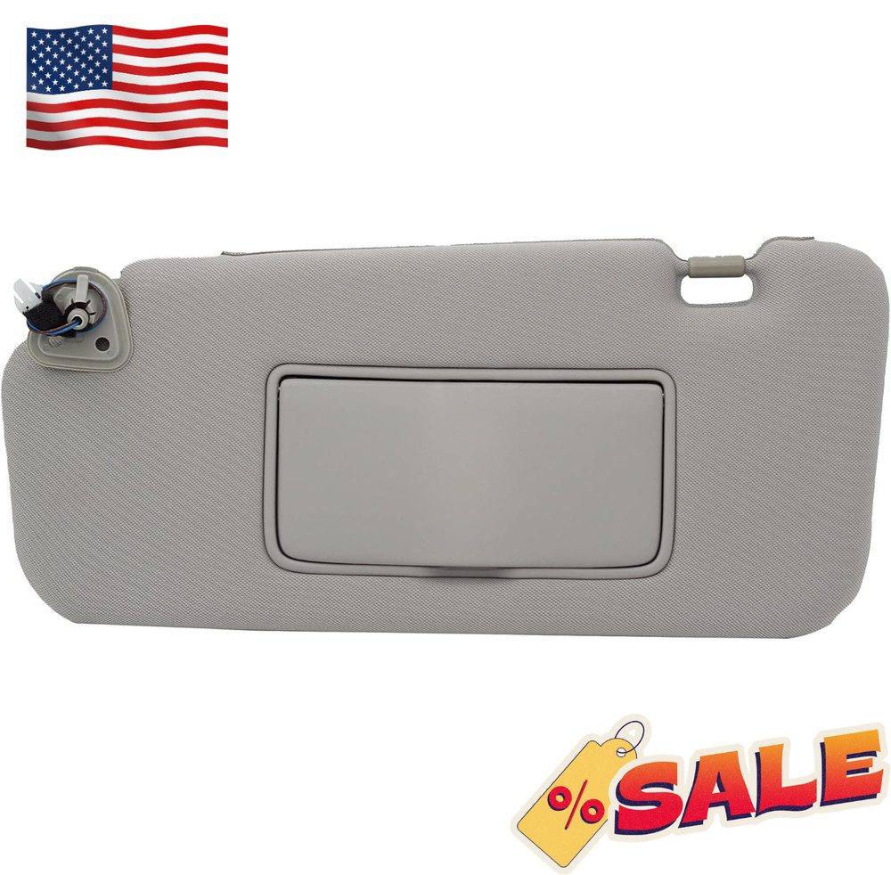 Left Driver Side Sun Visor with Light Compatible