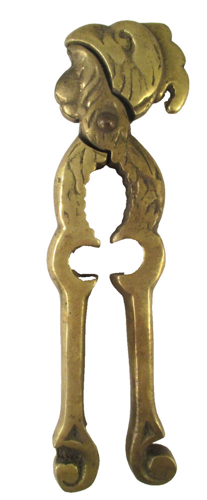 Vintage SOLID BRASS PARROT NUT CRACKER