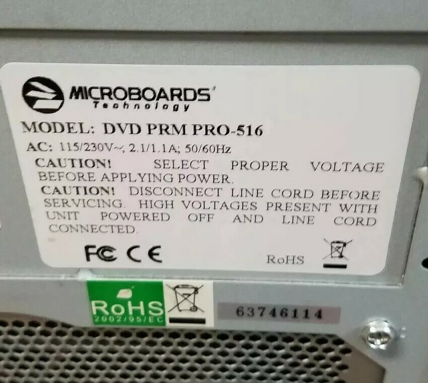 Microboards CopyWriter DVD PRM-516 1 to 5 DVD Duplicator