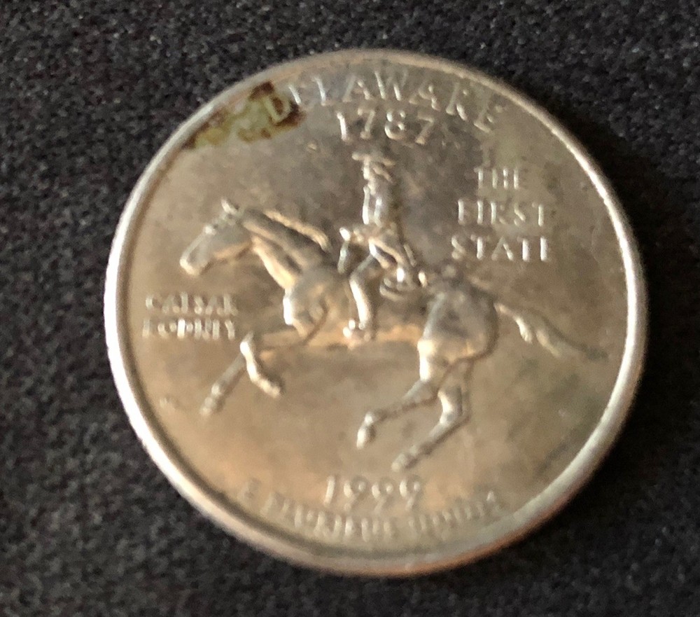 1999-Delaware D Mint With Errors