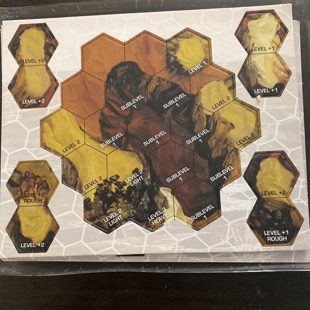 Battletech Hexpack Mountains and Canyons VG