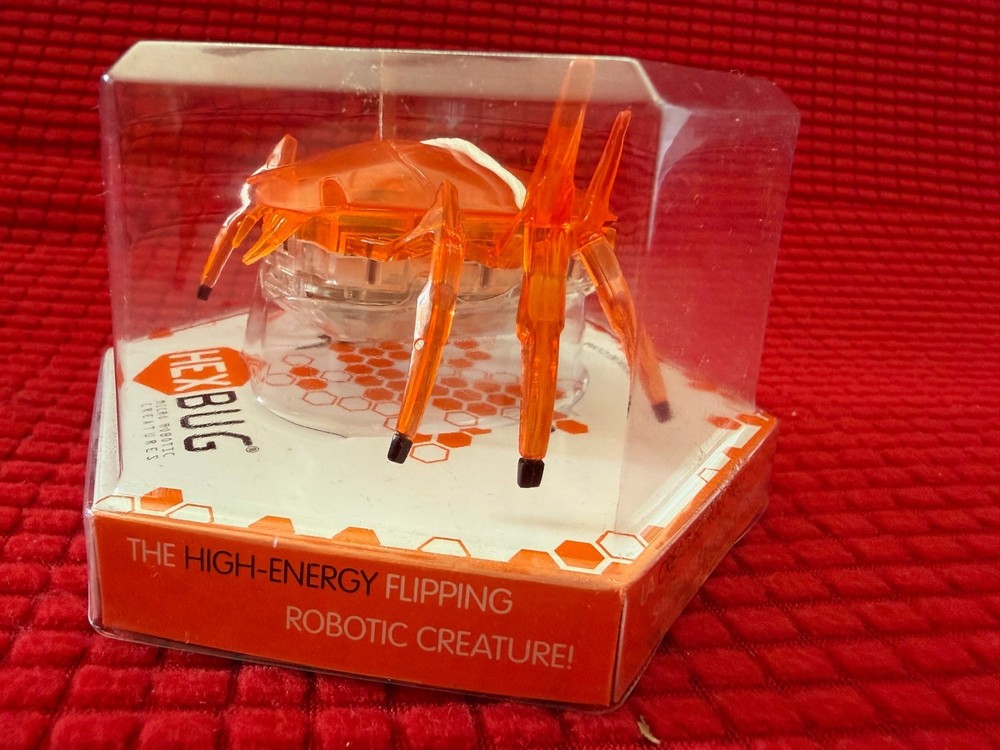 HEXBUG Scarab Orange Micro Robotic Creature NEW Sealed Hex