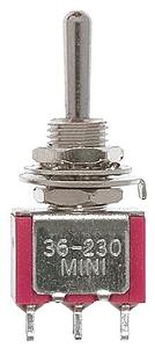 Miniatronics SPDT Center Off Miniature Toggle Switch (4) - Model Railroad