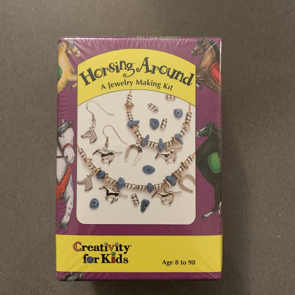Horsing Around Jewelry Making Kit NEW 1994 HTF CREATIVITY FOR KIDS