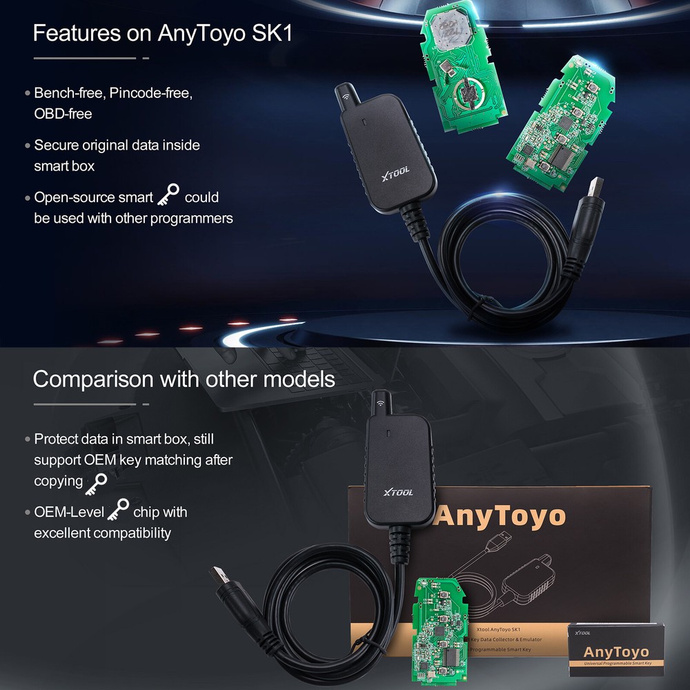 XTOOL X100MAX2 Full Set J2534 OEM Programming Diagnostic Scanner All Key Lost