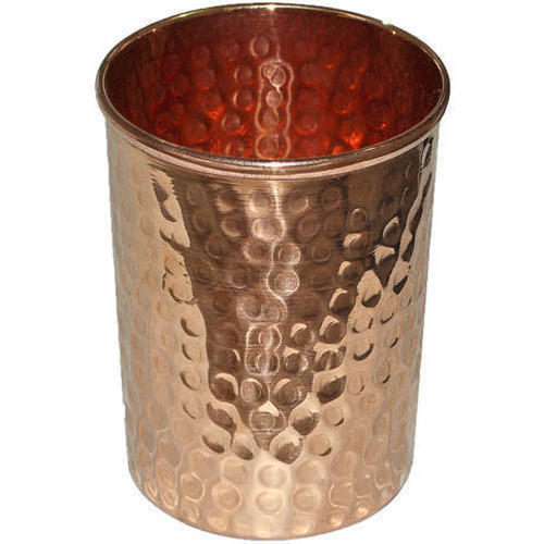 Pure Copper Drinking Glass Cup 300 ml ;