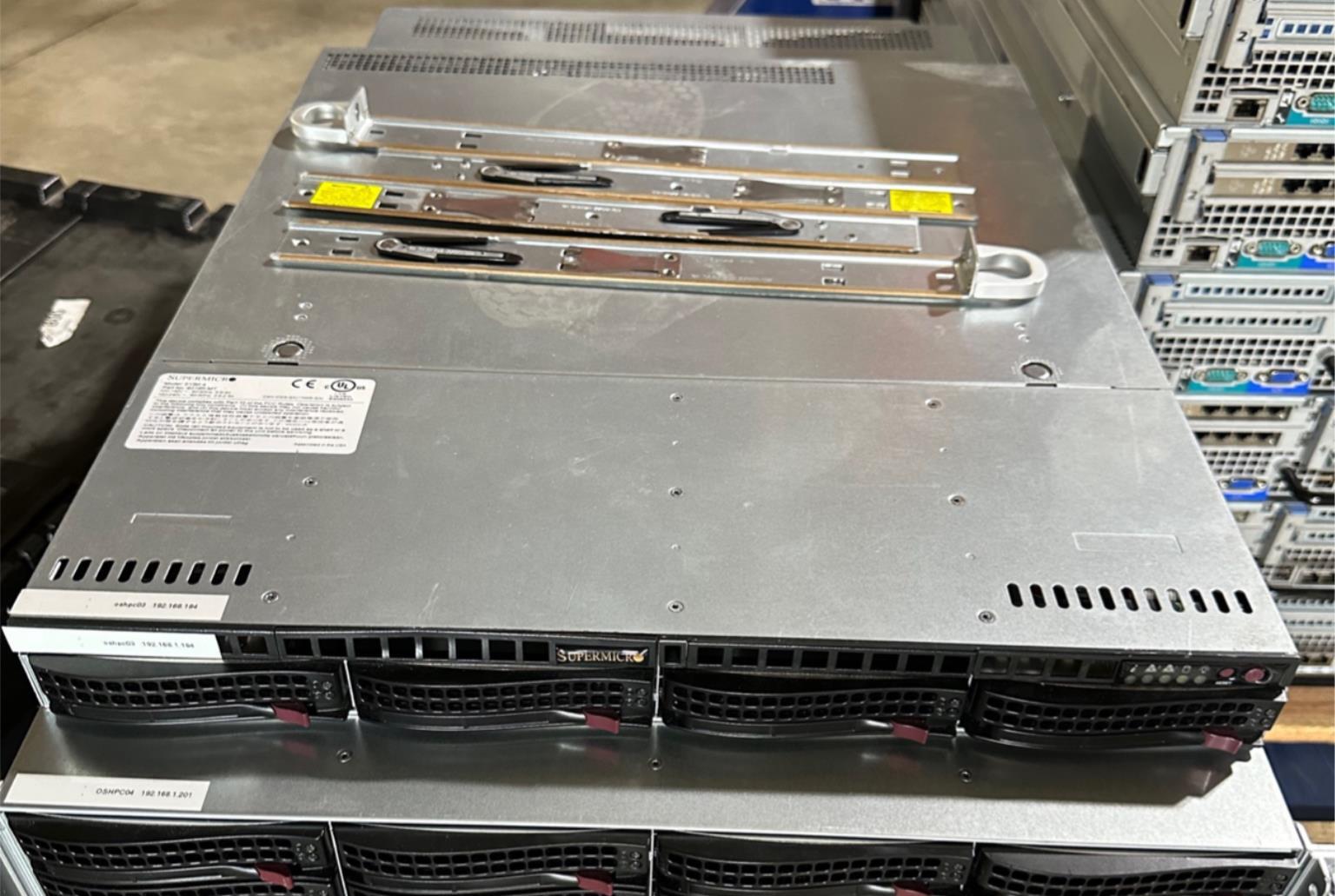 SUPERMICRO 813M-4 Server w/ 4x 4TB HDD WD40EFRX RED NAS 6018R-MT 8x 16GB