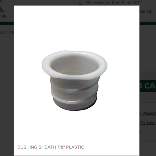 BUSHING SHEATH 7/8" PLASTIC #PH12-16