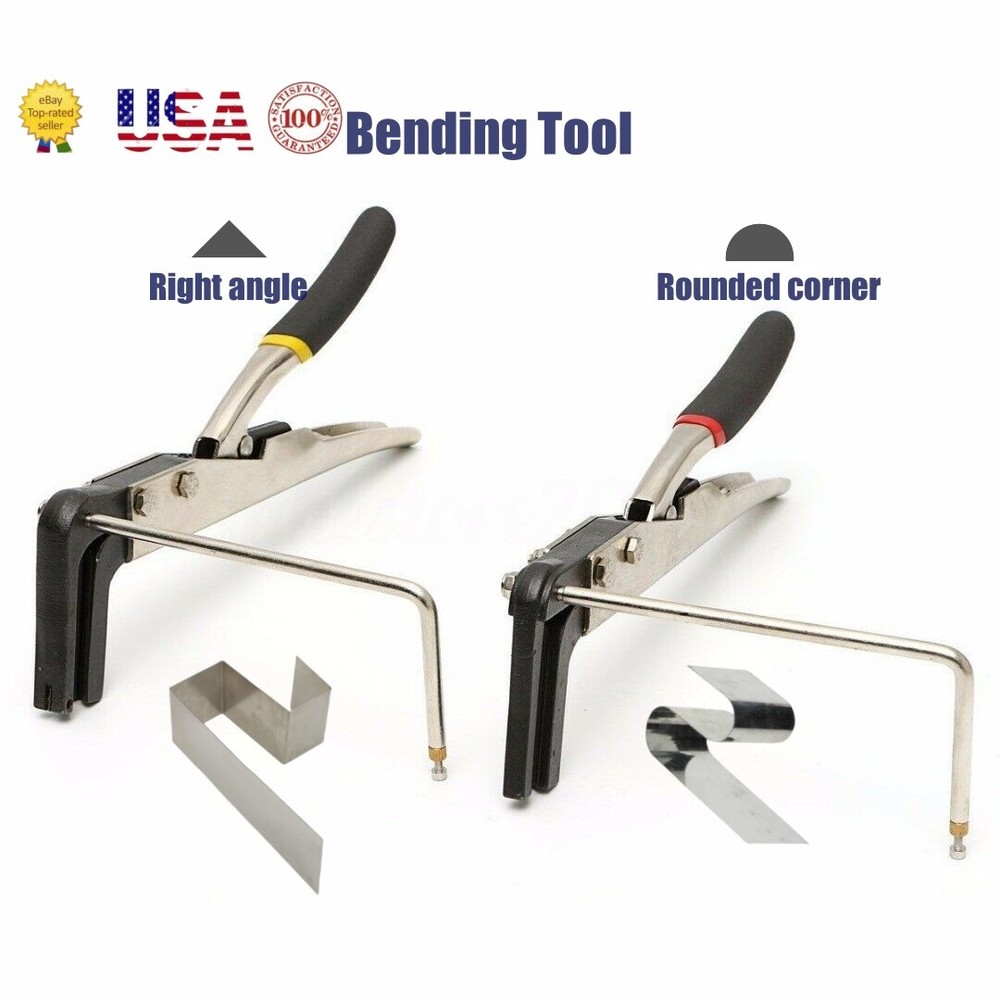 2" Metal Strip Bending Pliers Right Angle + Rounded Corner Bending Tool Two/set
