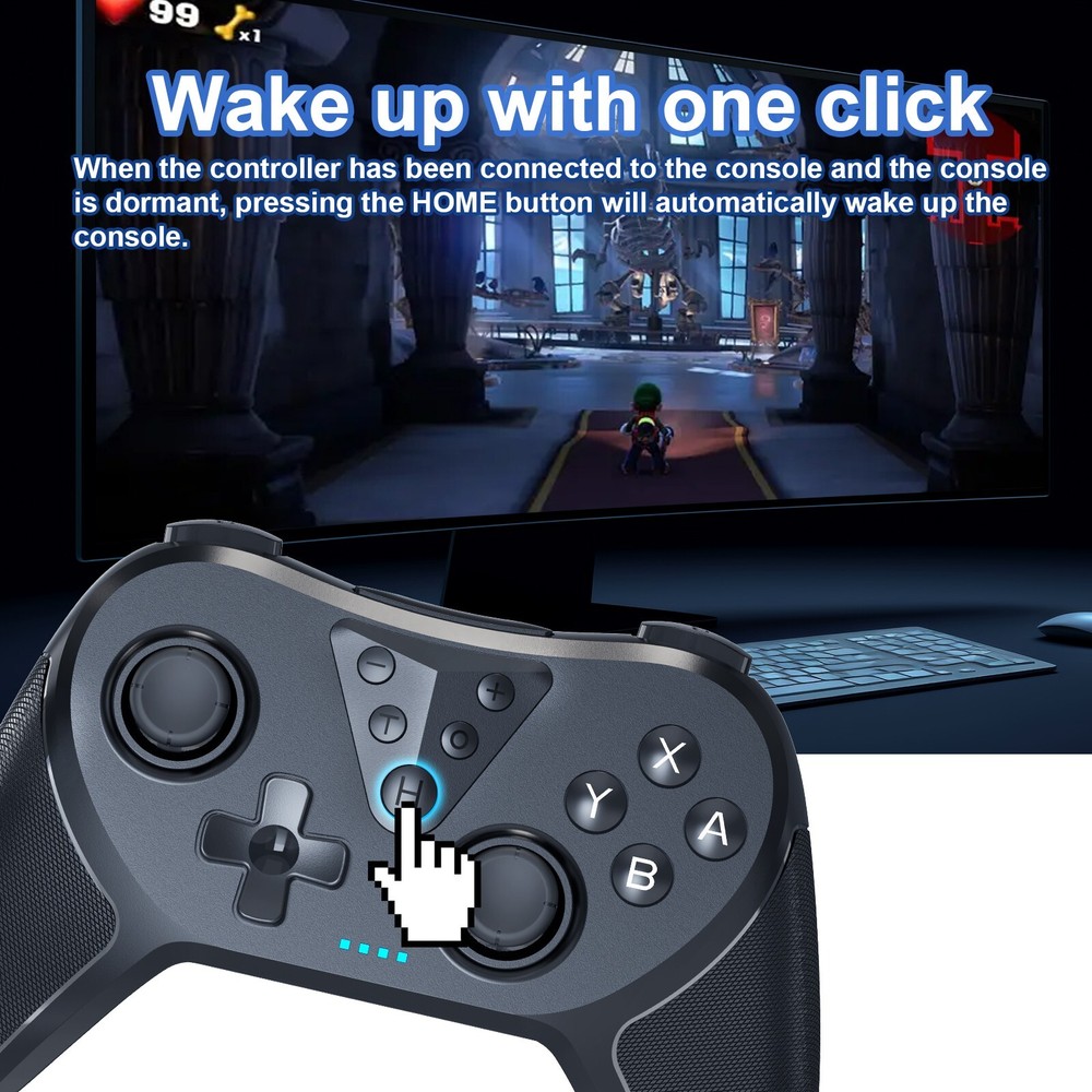 Wireless Pro Controller for Switch/Switch Lite/Switch OLED, T37 Wireless Switch